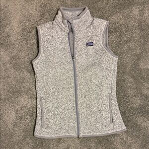 Patagonia Light Gray Fleece Vest